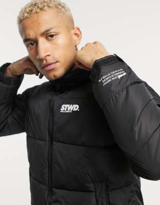 doudoune noir pull and bear