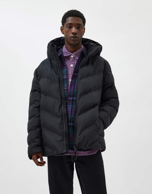 doudoune noir pull and bear