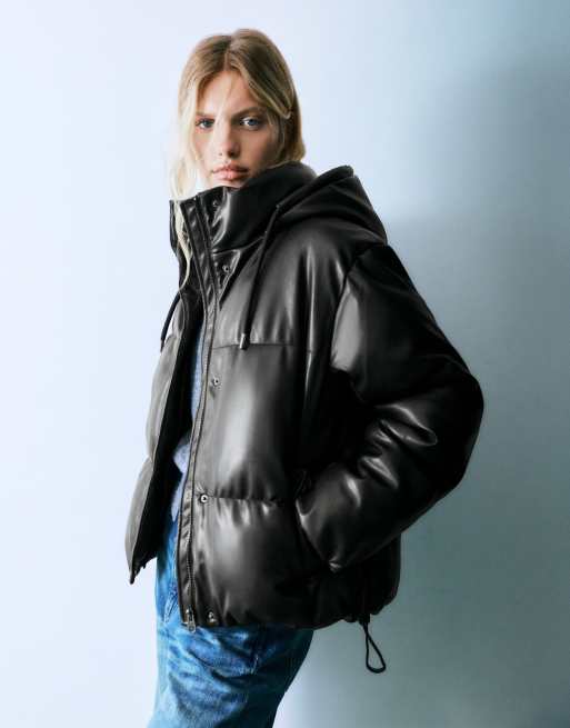 Pull&Bear doudoune noire, 4 de 7