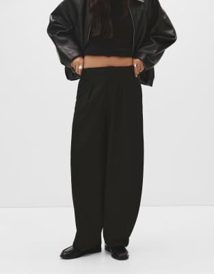 Pull & Bear - Dressy - Sarouel-Hose in Schwarz
