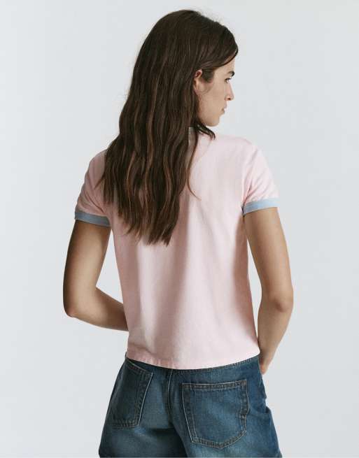 Pull&Bear Dumbo T-Shirt in Rosa mit regulärer Passform, 2 von 7