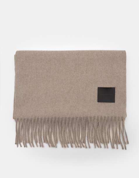 Pull&Bear - Écharpe douce à franges - Beige - view 1