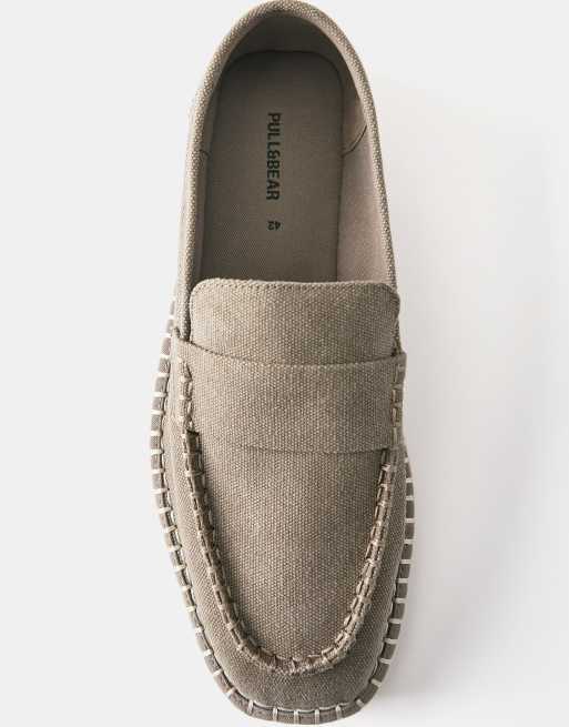 Pull&Bear - Ecrufarvede espadriller i jute, 3 af 4