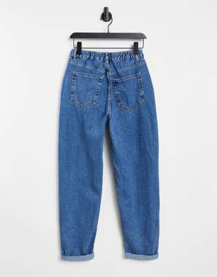 stretchy waist mom jeans