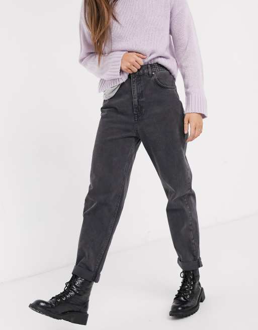 Pull and bear sales black mom jeans