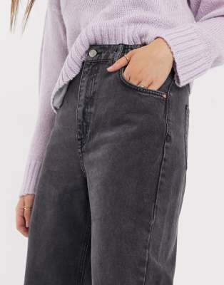 elastic waist black jeans