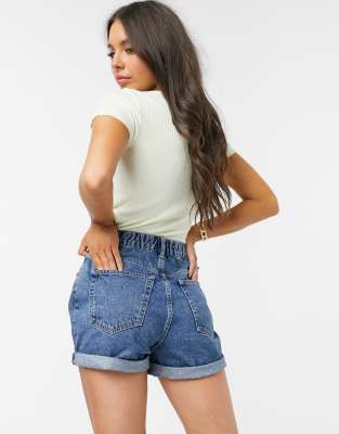 denim shorts stretchy waist