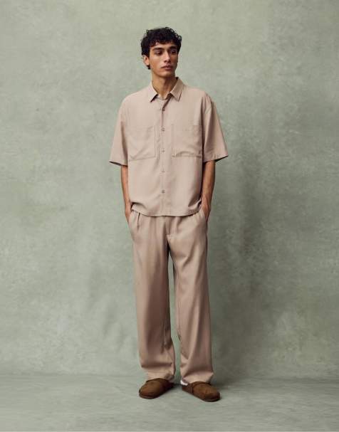 Pull&Bear - Elegante joggingbroek in zandkleur - view 1