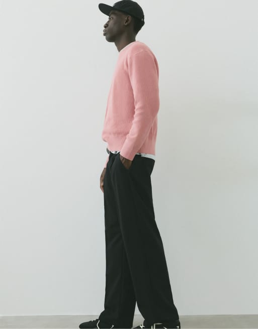Pull&Bear - Elegante pantalon met wijde pijpen in zwart, 5 van 7