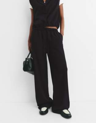 Pull & Bear - Elegante Sweathose in Schwarz