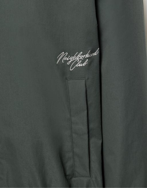 Pull&Bear Embroidered jacket in bluish green, 6 of 7