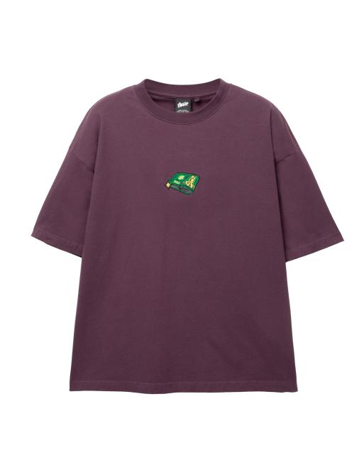 Pull&Bear embroidered STWD t-shirt in mauve