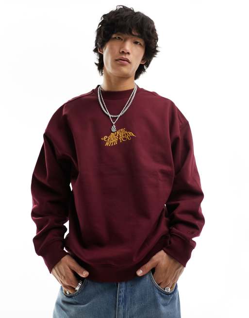 Embroidered sweatshirt outlet mens