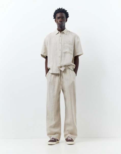 Pull&Bear - Ensemble 100 % lin - Beige - view 1