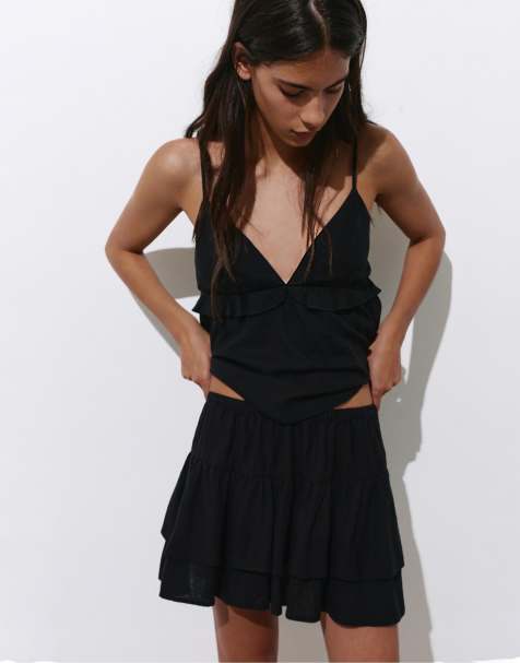 Pull&Bear - Ensemble en lin - Noir - view 1