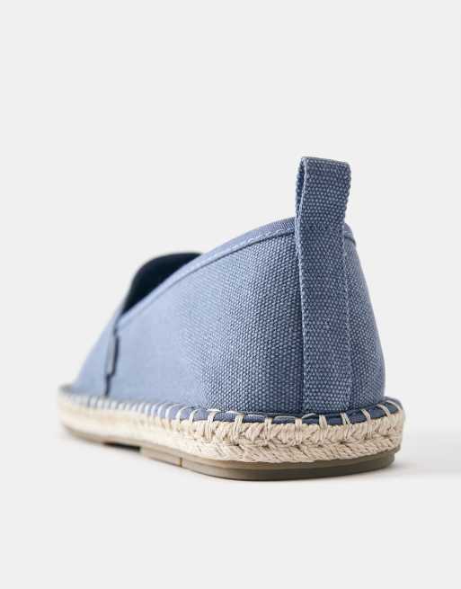 Pull&Bear – Espadrilles aus Jute in Blau, 3 von 4