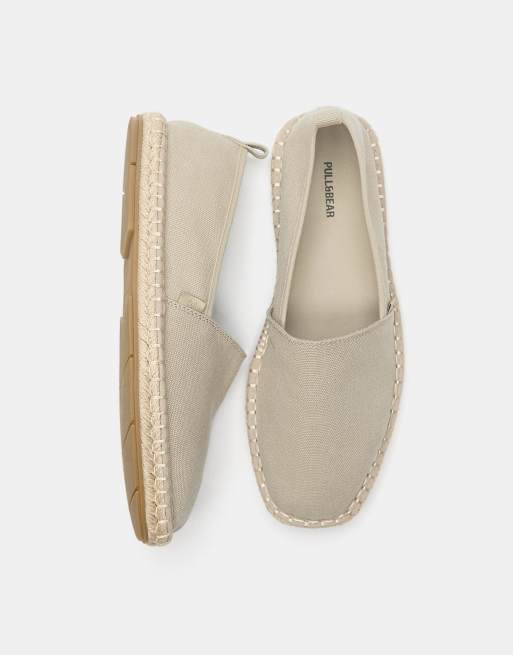 Pull&Bear - Espadrilles van jute in ecru, 3 van 4