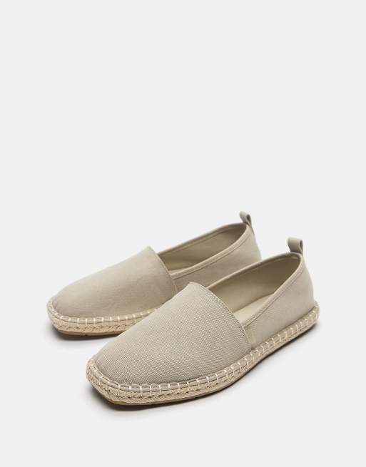 Pull&Bear - Espadrilles van jute in ecru, 4 van 4