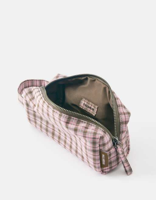 Pull&Bear Etui mit Karomuster in Pink, 4 von 4
