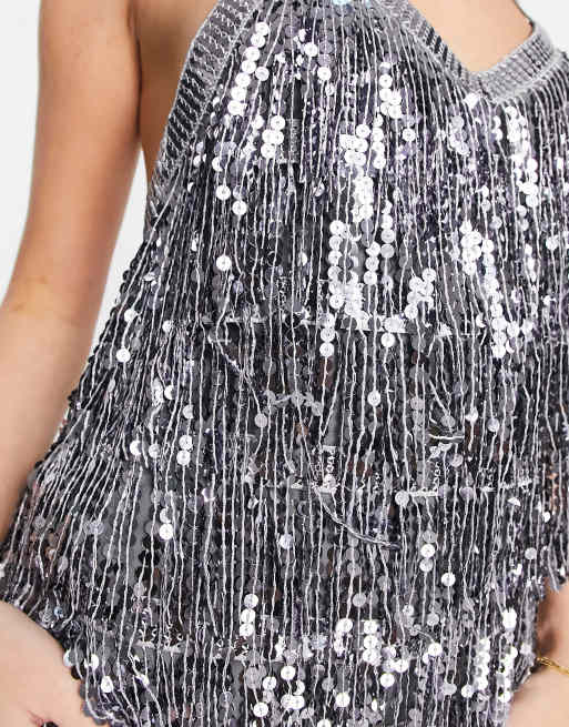 tassel disco dress Black Disco Ball US 2