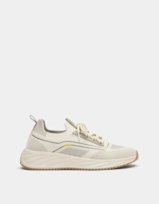 Pull&Bear Fabric trainers in ecru