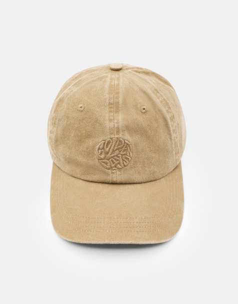 Pull&Bear Faded cap with golden days embroidery in brown - view 1