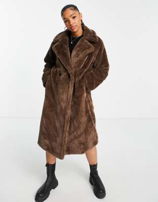 extra long fur coat