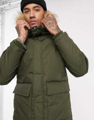 hooded khaki jacket