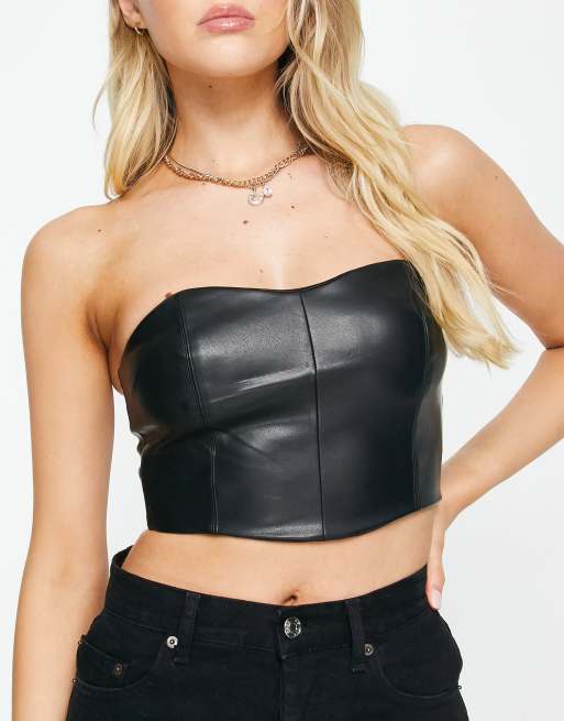 Check strapless top - PULL&BEAR