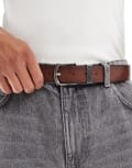 [Pull & Bear] Pull & Bear faux leather belt in brown 105 cm BROWN