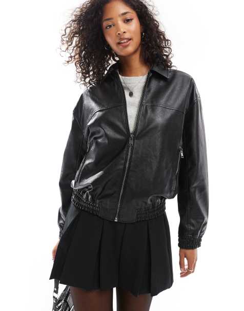 Big bomber jacket womens best sale