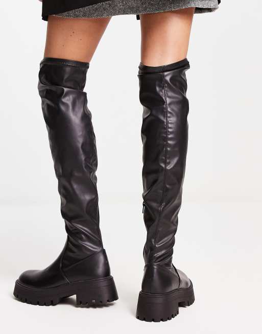 Pull&Bear Women's Knee-High Heeled Boots