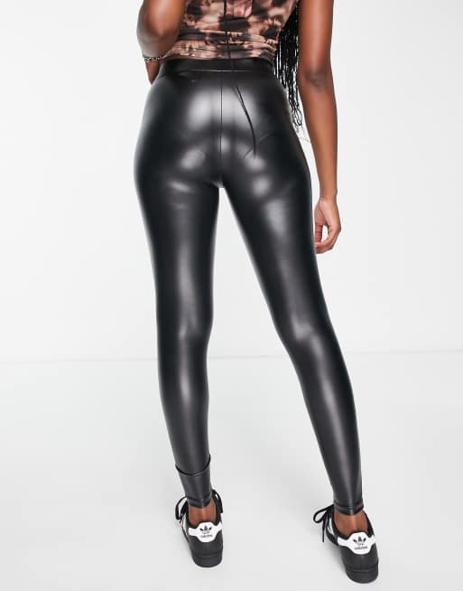 Basic faux leather leggings - PULL&BEAR