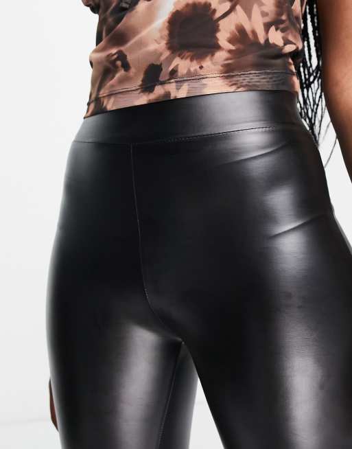 Pull & Bear Basic faux leather leggings - 554809034-800