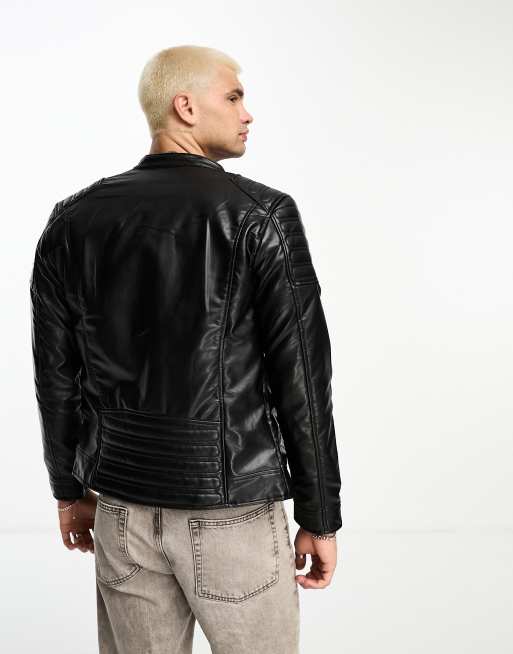 Racing faux leather jacket - Outerwear - Men