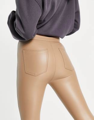 pull and bear leather pants