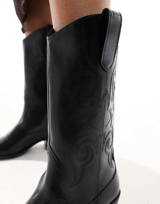 Faux western fashion boots