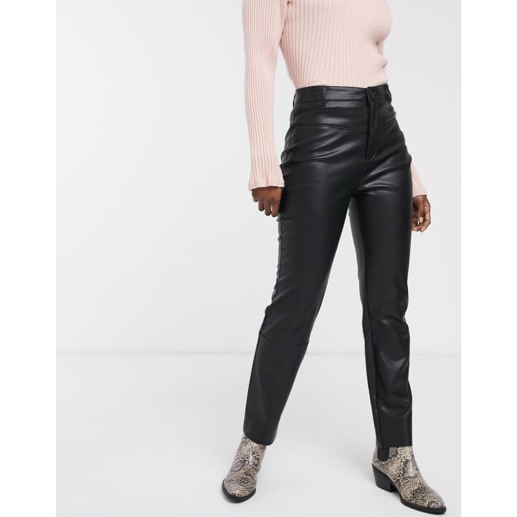 Pull and store bear leather pants