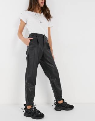 asos faux leather pants