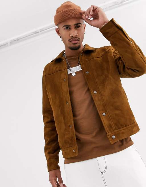 Pull and bear deals faux suede jacket