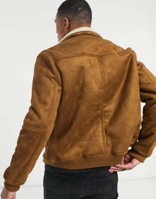 pull and bear suede jacket