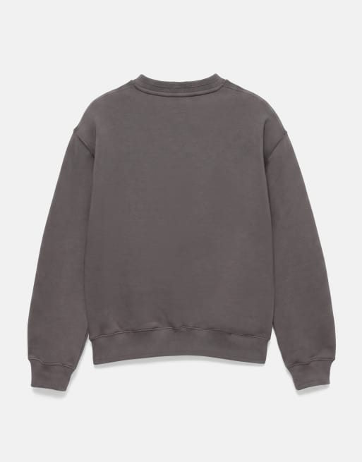 Pull&Bear - Felpa comoda grigia, 7 di 7
