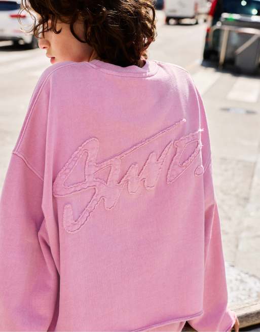 Pull&Bear felpa girocollo rosa, 2 di 5