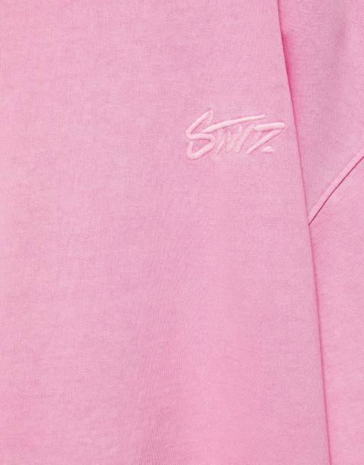 Pull&Bear felpa girocollo rosa, 4 di 5