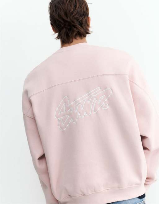 Pull&Bear felpa squadrata rosa, 5 di 7