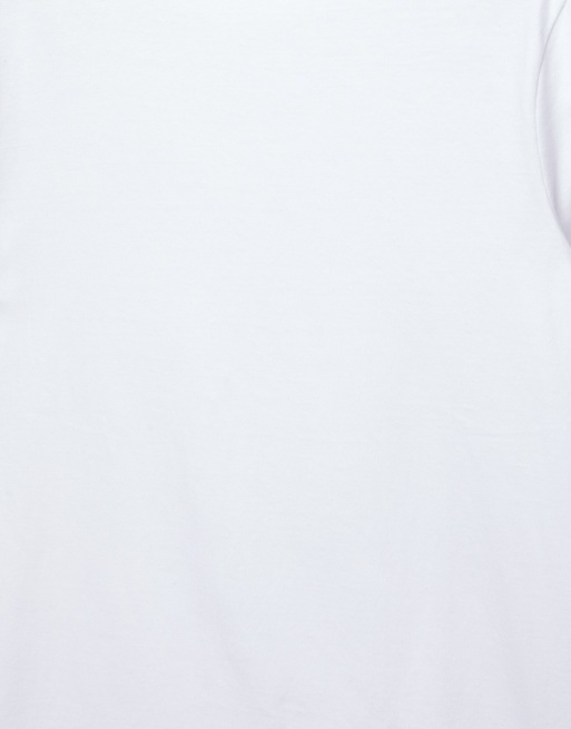Pull&Bear - Figursyet hvid basis-T-shirt, 7 af 7