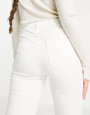 Pull&Bear flared denim jeans in white | ASOS
