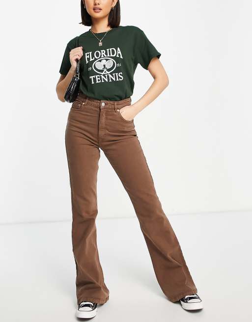 Pantalon flare discount pull and bear