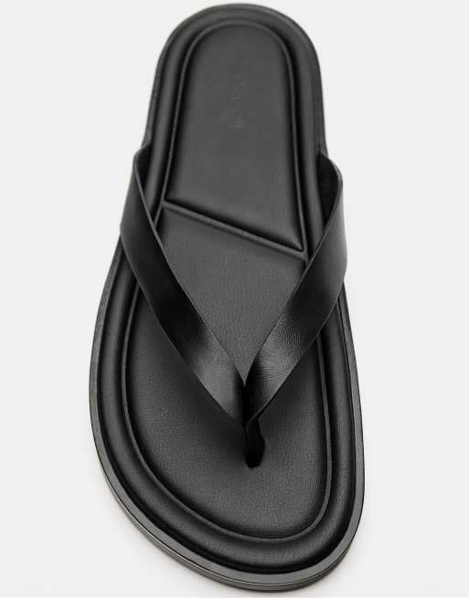 Pull&Bear Flat sandals in black, 3 of 4