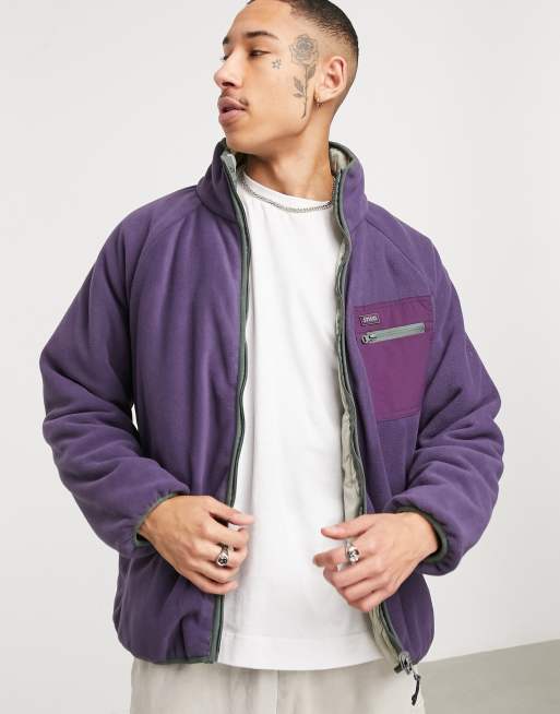 Pull&Bear fleece in purple ASOS